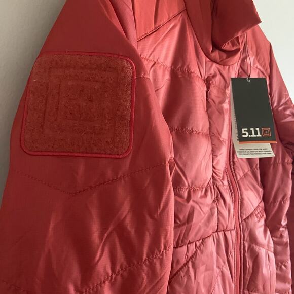 5.11 Tactical Women's Peninsula Insulator Packable Jacket Orange Extra Small New - Picture 7 of 10